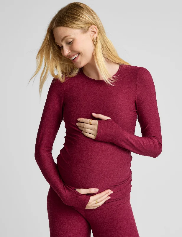 Featherweight Count On Me Maternity Crew Pullover