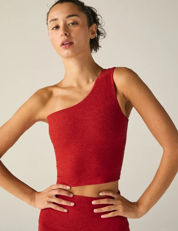 Spacedye The Bold Shoulder Cropped Tank