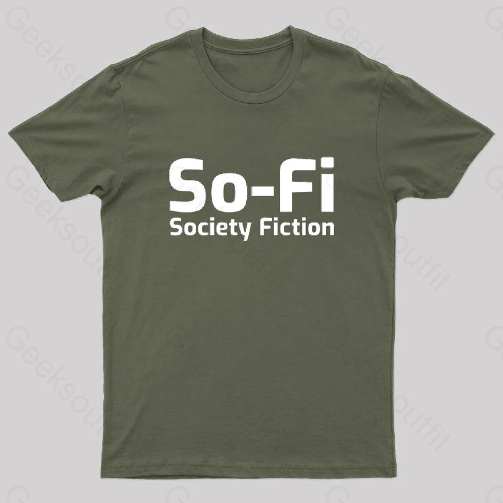 So-Fi Society Fiction Fitted Geek T-Shirt