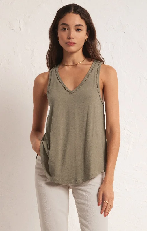 Vagabond Lace Trim Tank