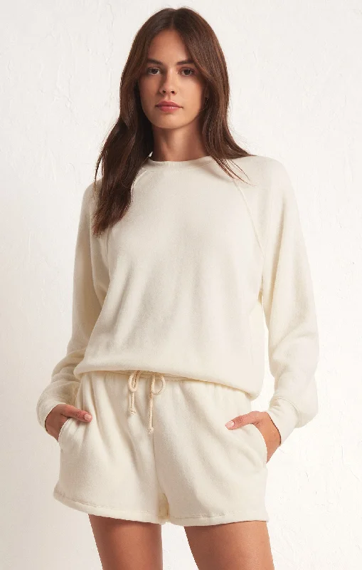 Saldana Reverse Fleece Top