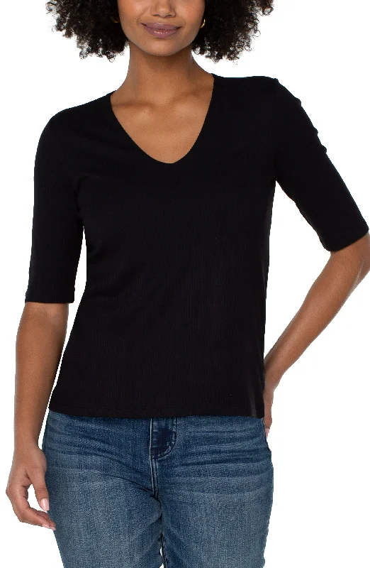 Double Layer V Neck