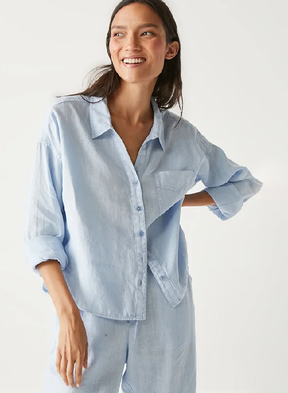 Gracie Crop Button Down Shirt