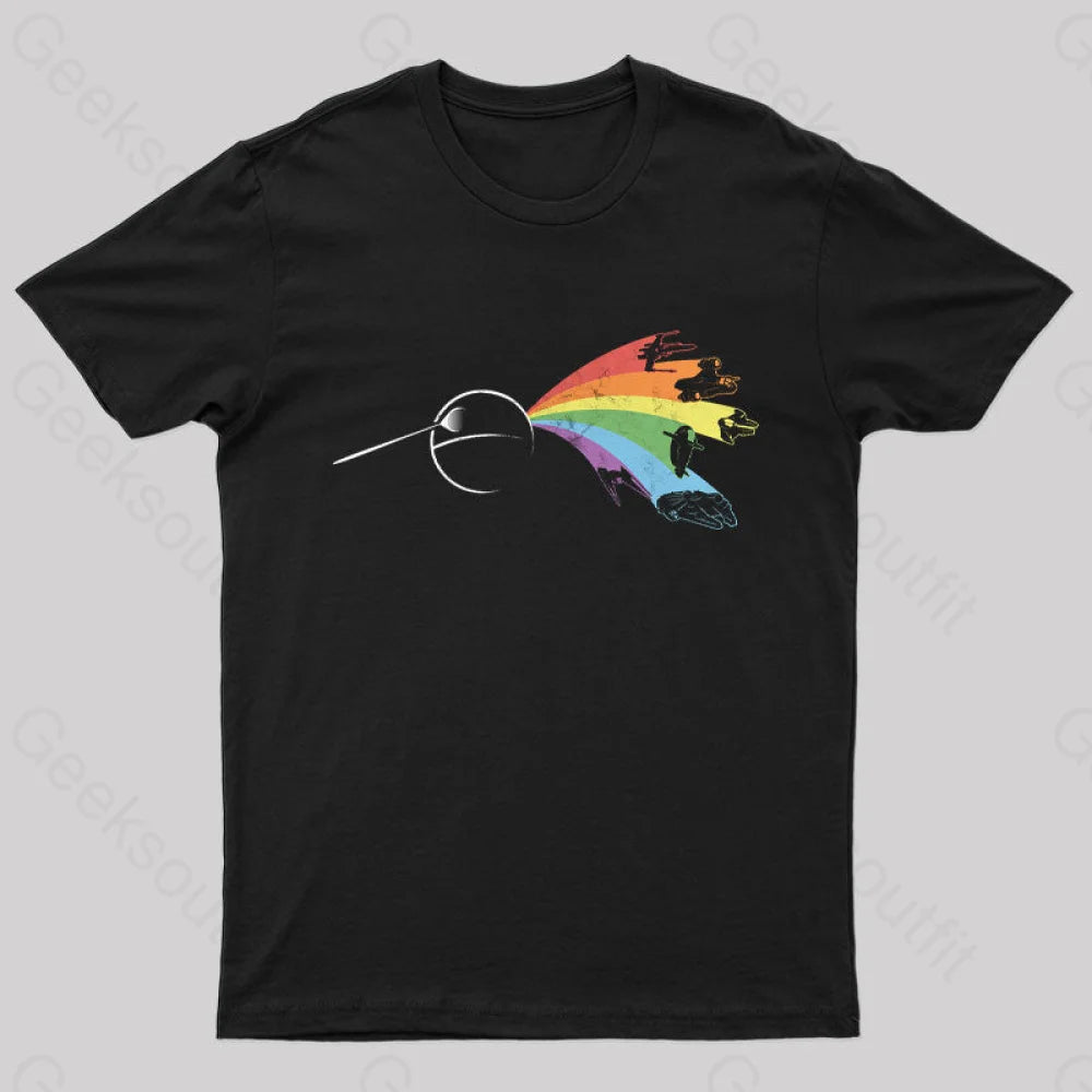 Dark Side of the Death Star Geek T-Shirt