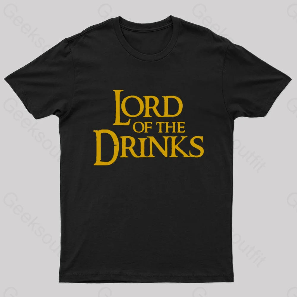 Lord of The Drinks Geek T-Shirt