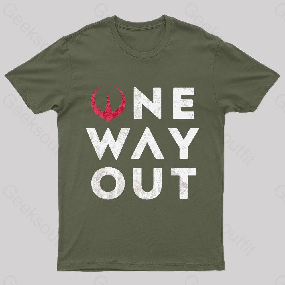 One Way Out Nerd T-Shirt