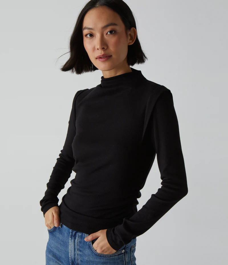 Denise Mock Neck Tee