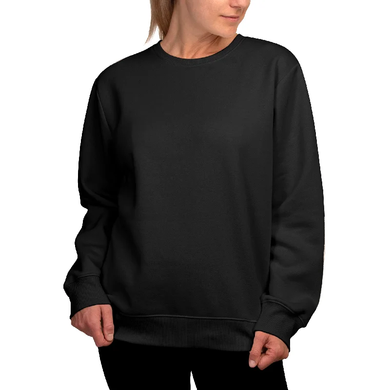 SOFRA LADIES FLEECE CREWNECK SWEATSHIRT (LSW100) - BLACK/H.GRY/OAT