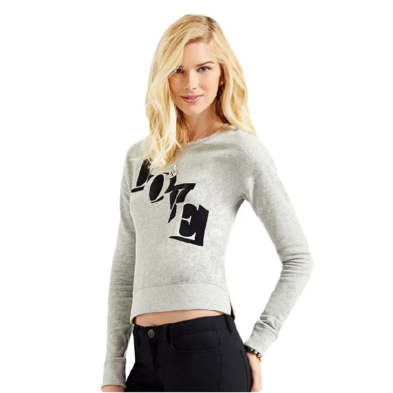 Aeropostale Womens LOVE Sweatshirt, Grey, X-Large