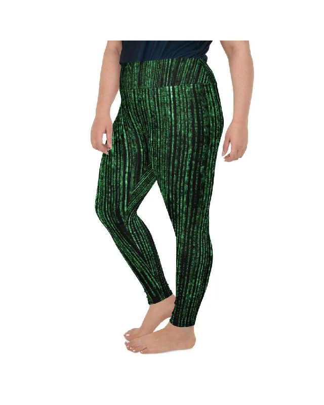 Matrix Inspired Plus Size Leggings