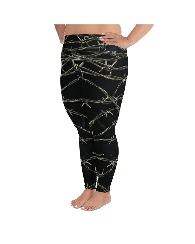 Barb Wire Plus Size Leggings