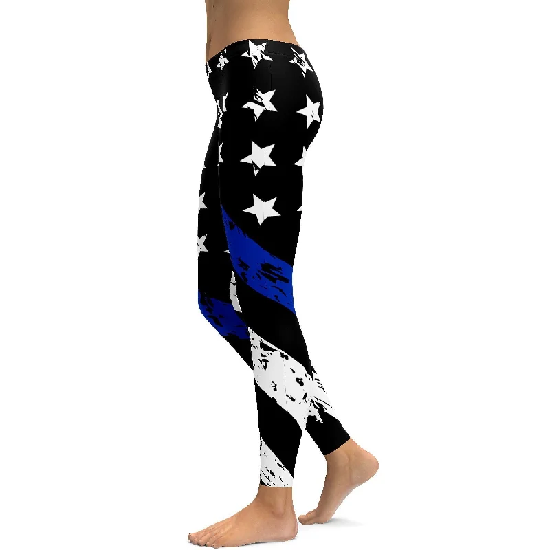 Thin Blue Line Leggings