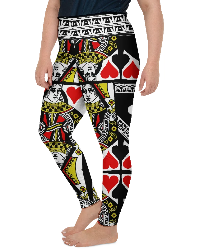 Queen of Hearts Plus Size Leggings