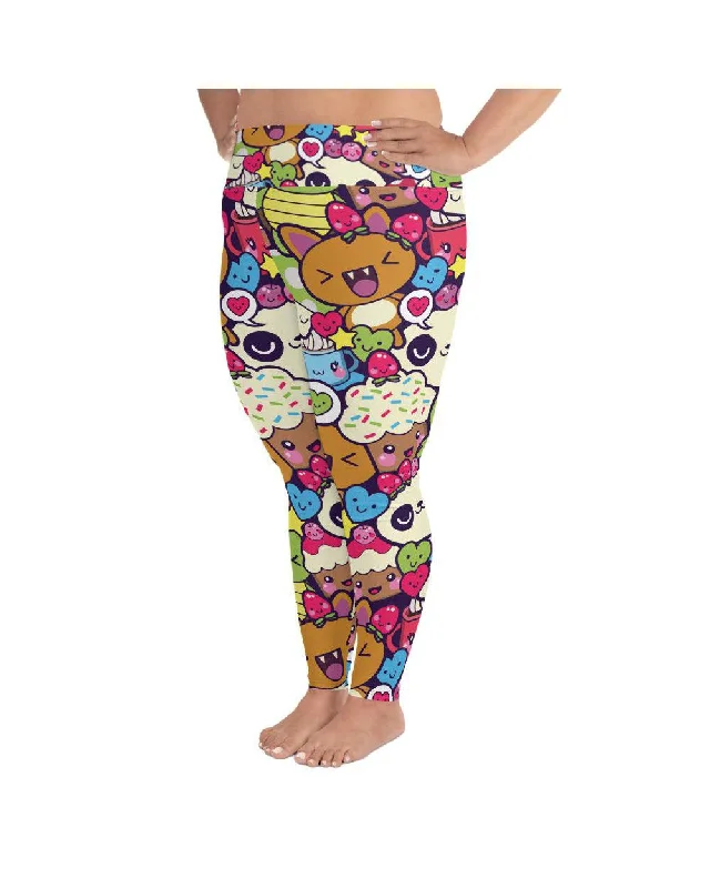 Happy Kawaii Plus Size Leggings