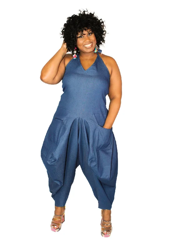 “Flirty Girl” Curvy Harem Jumpsuit