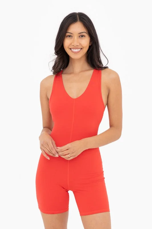 Racerback V-Neck Romper