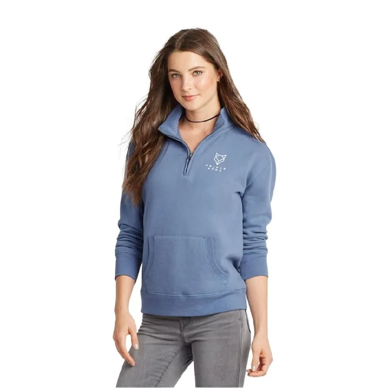 Aeropostale Womens Logo 1/4 Zip Sweatshirt