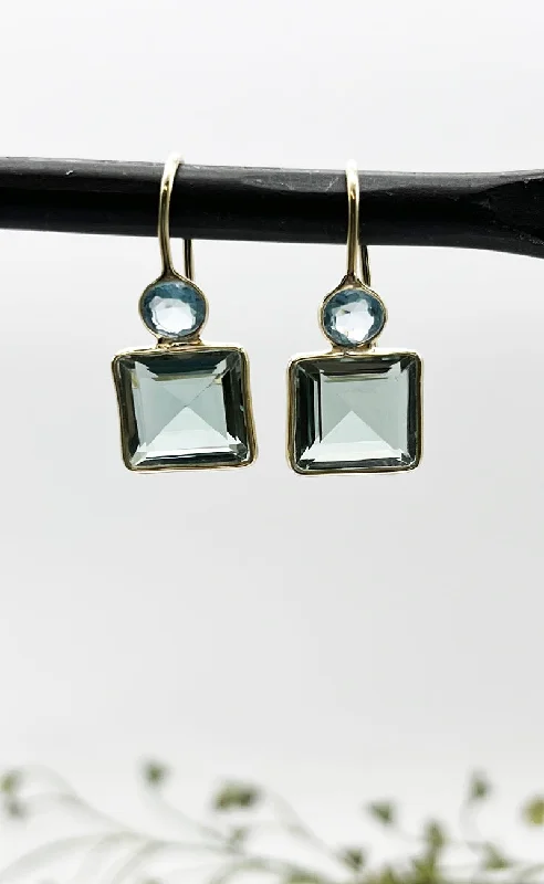 Blue Quartz Earring