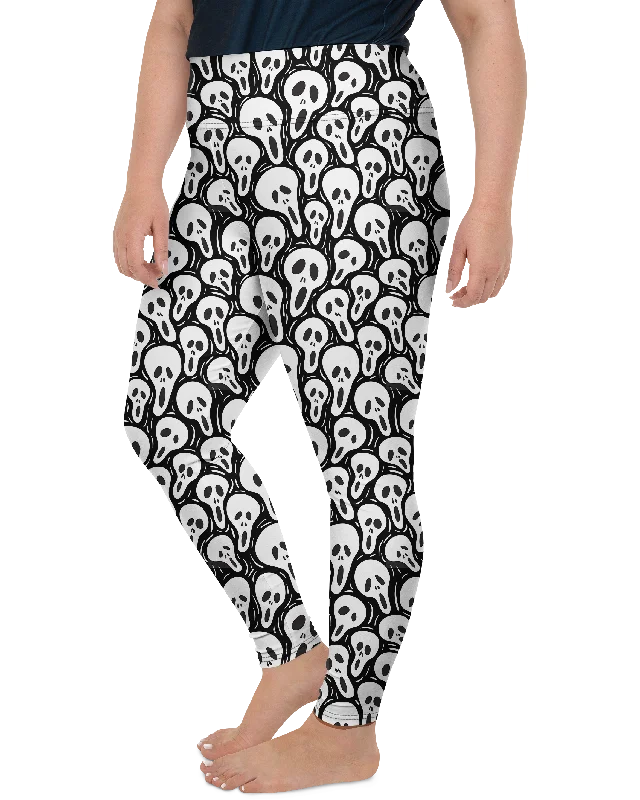 Ghost Face Plus Size Leggings