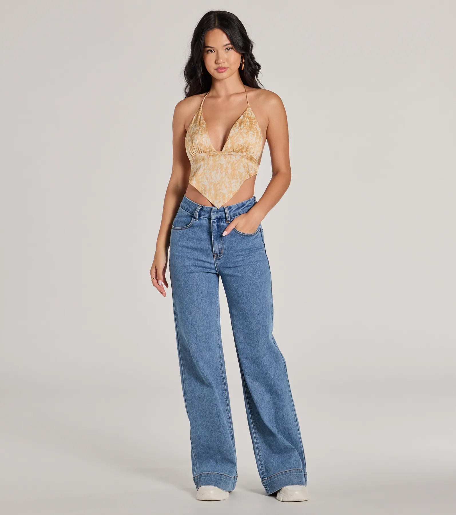 Easy Coolness Wide-Leg Denim Jeans