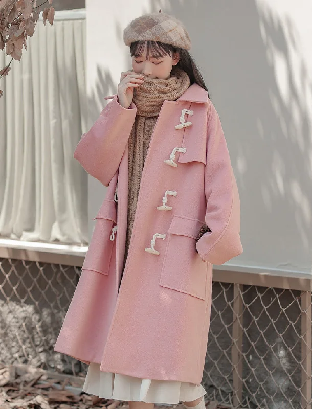 Sorbet Toggle Button Coat (Pink)