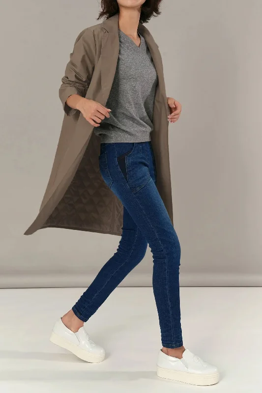 Nelda Quilted Long Jacket