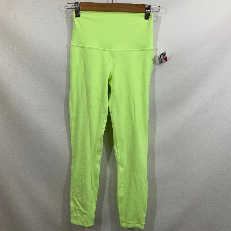 Athletic Leggings By Lululemon In Yellow, Size: 4