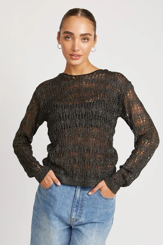 Glitter Yarn Layering Top *Online Only*