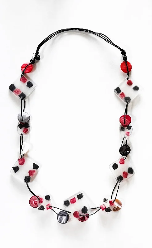 Petula Necklace, Red