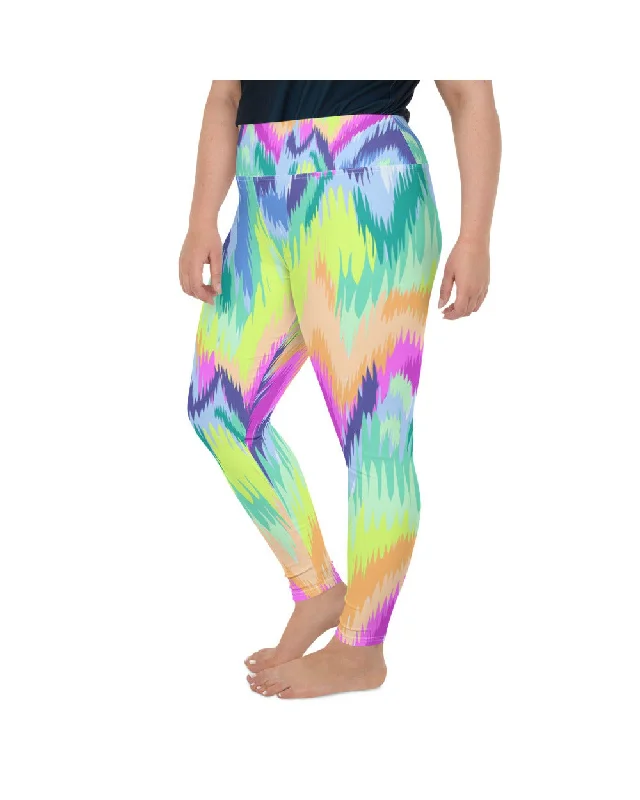 Rave Sound Wave Plus Size Leggings