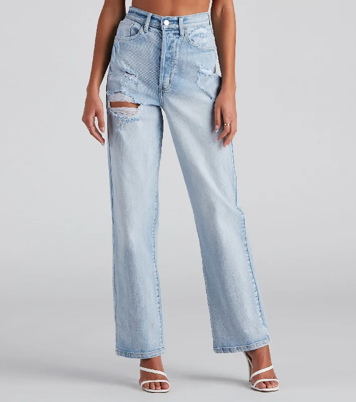 Vintage Chic Straight-Leg Jeans