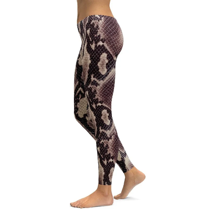 Anaconda Snake Skin Leggings