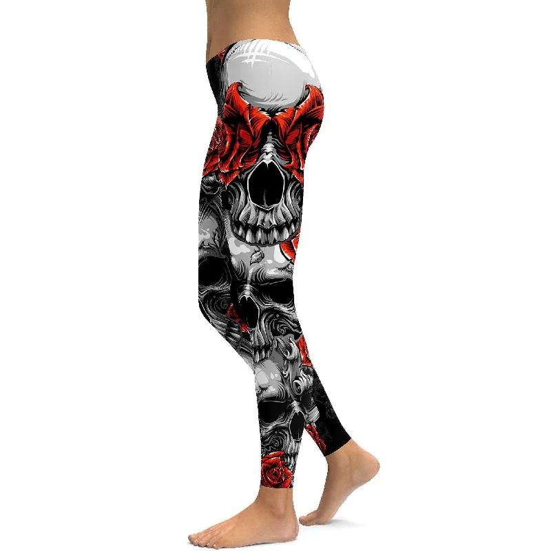 Skulls and Roses Leggings