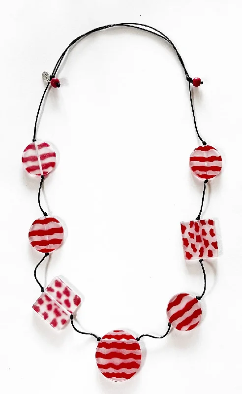 Calliope Necklace, Red