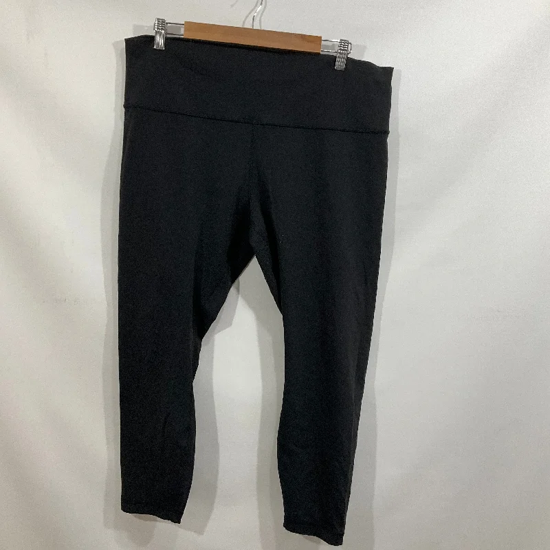 Athletic Leggings By Lululemon In Black, Size: 18