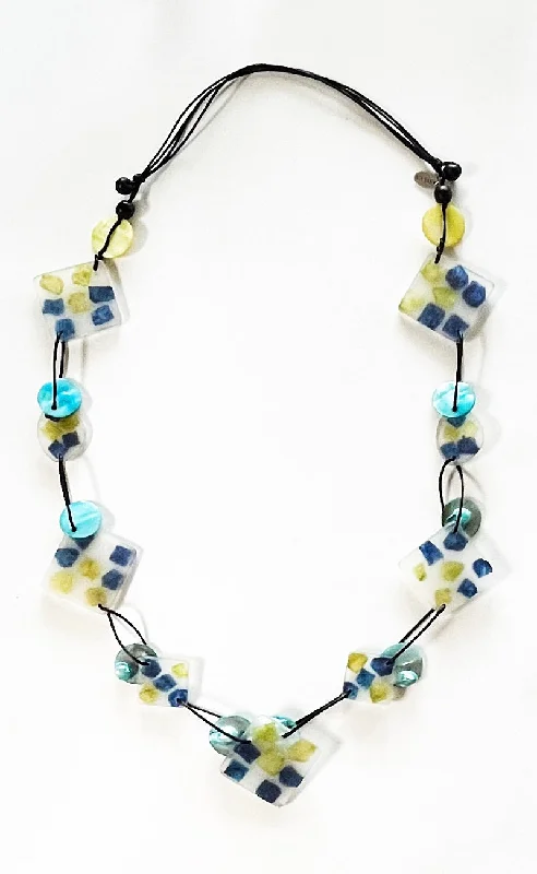 Petula Necklace, Blue