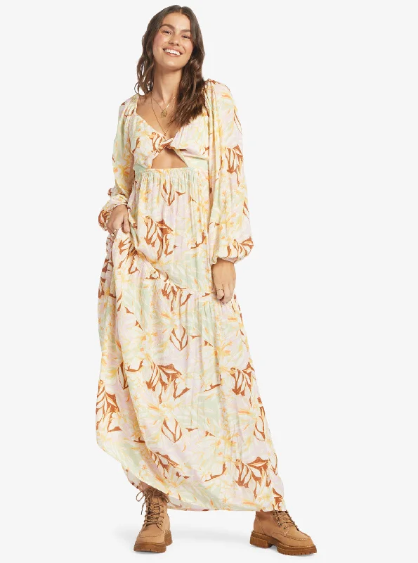 On Holiday Maxi Dress - Quiet Green Coast 2 Coast