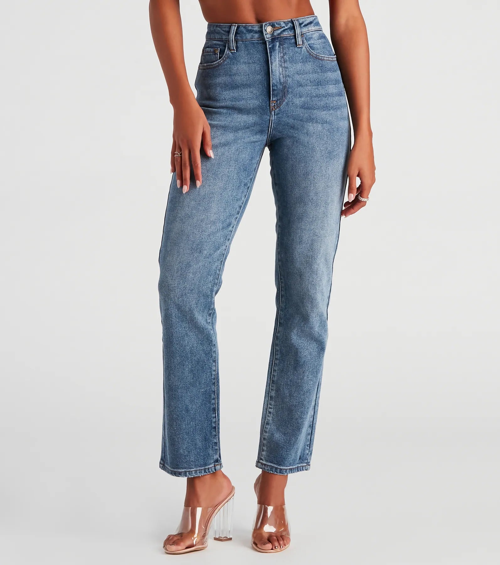 Desa High-Rise Straight Leg Jeans By Windsor Denim