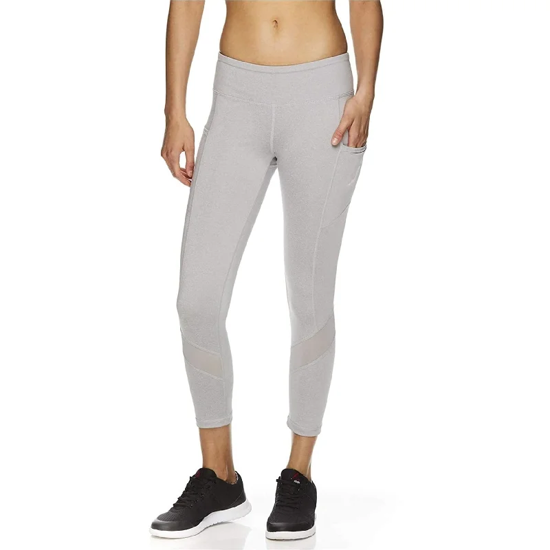 Reebok Womens Aspire Skinny Capri Compression Athletic Pants