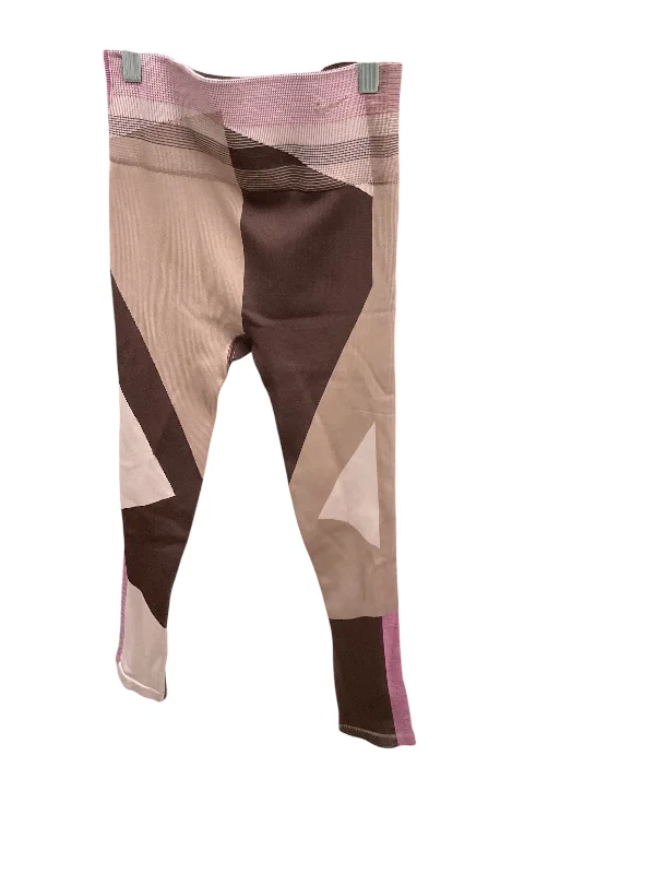 Athletic Leggings By Nike In Tan, Size: M