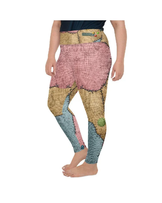 Voodoo Doll Patch Plus Size Leggings