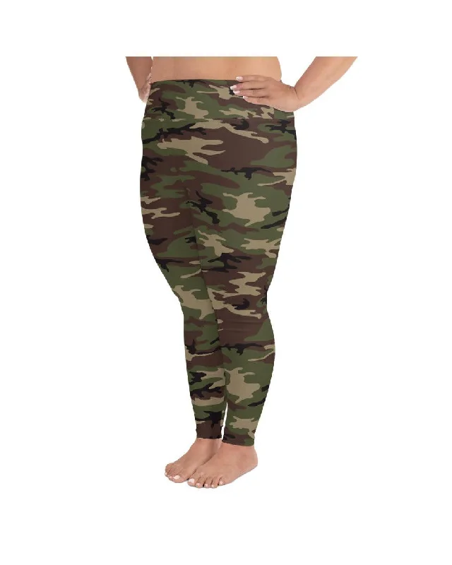 Army Camo Plus Size Leggings