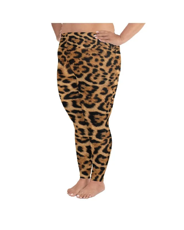 Leopard Skin Plus Size Leggings