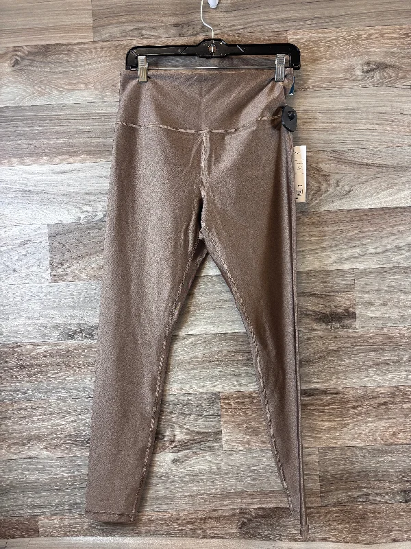 Athletic Leggings By Athleta In Bronze, Size: M