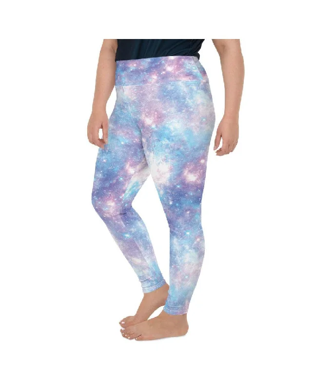 Pastel Galaxy Plus Size Leggings