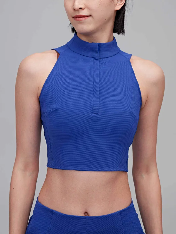 Breeze Half Zip Crop Top