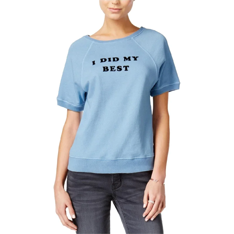 ban.do Womens I Did My Best Sweatshirt, Blue, X-Small