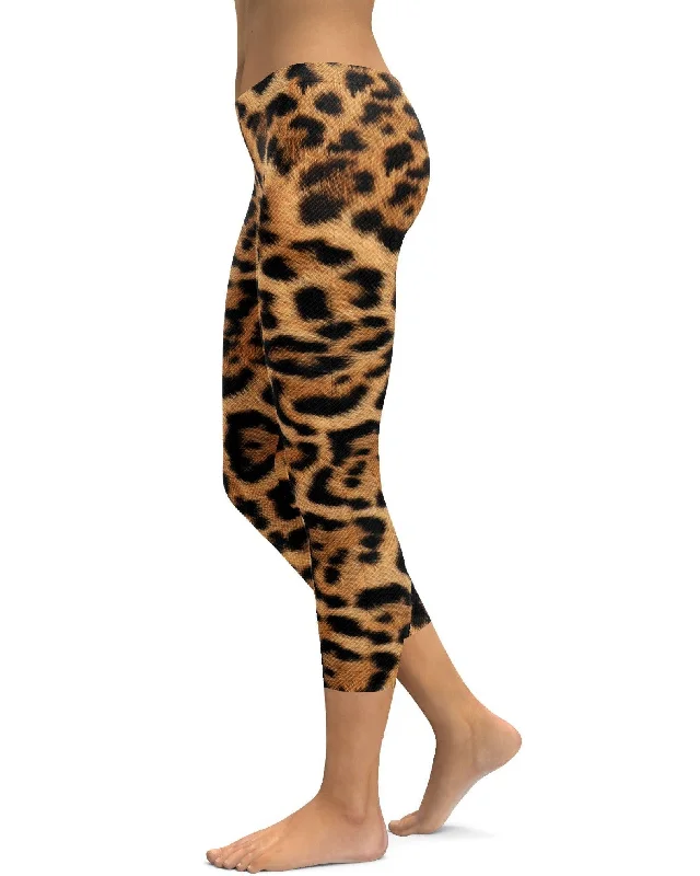 Leopard Skin Capris