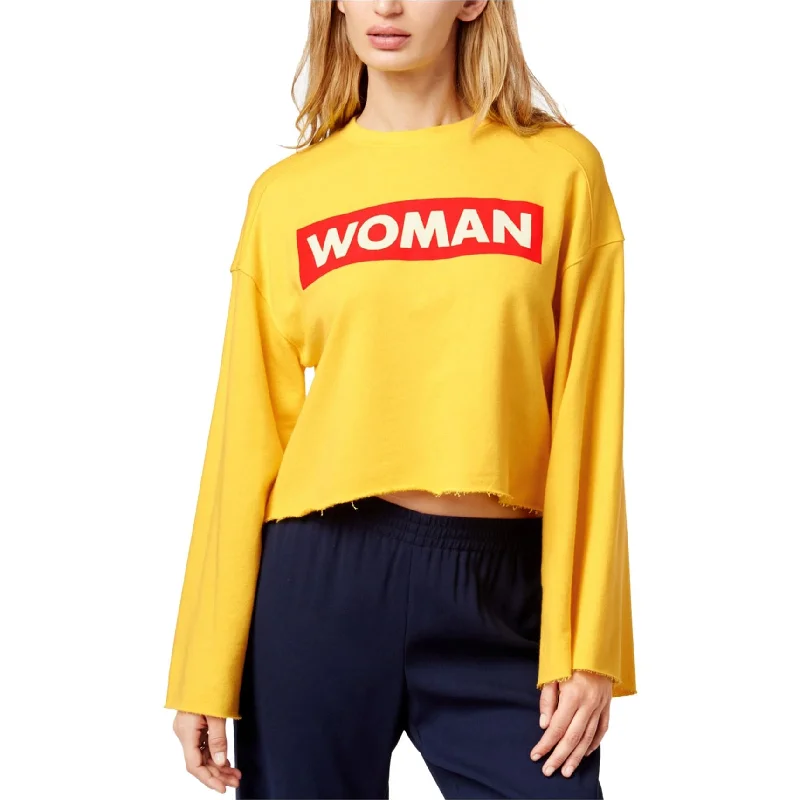 The Style Club Womens Woman Sweatshirt, Yellow, Large