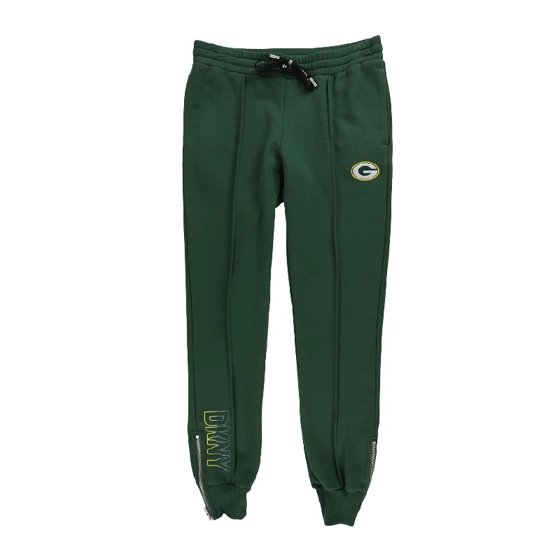 DKNY Womens Green Bay Packers Athletic Jogger Pants, Green, Small